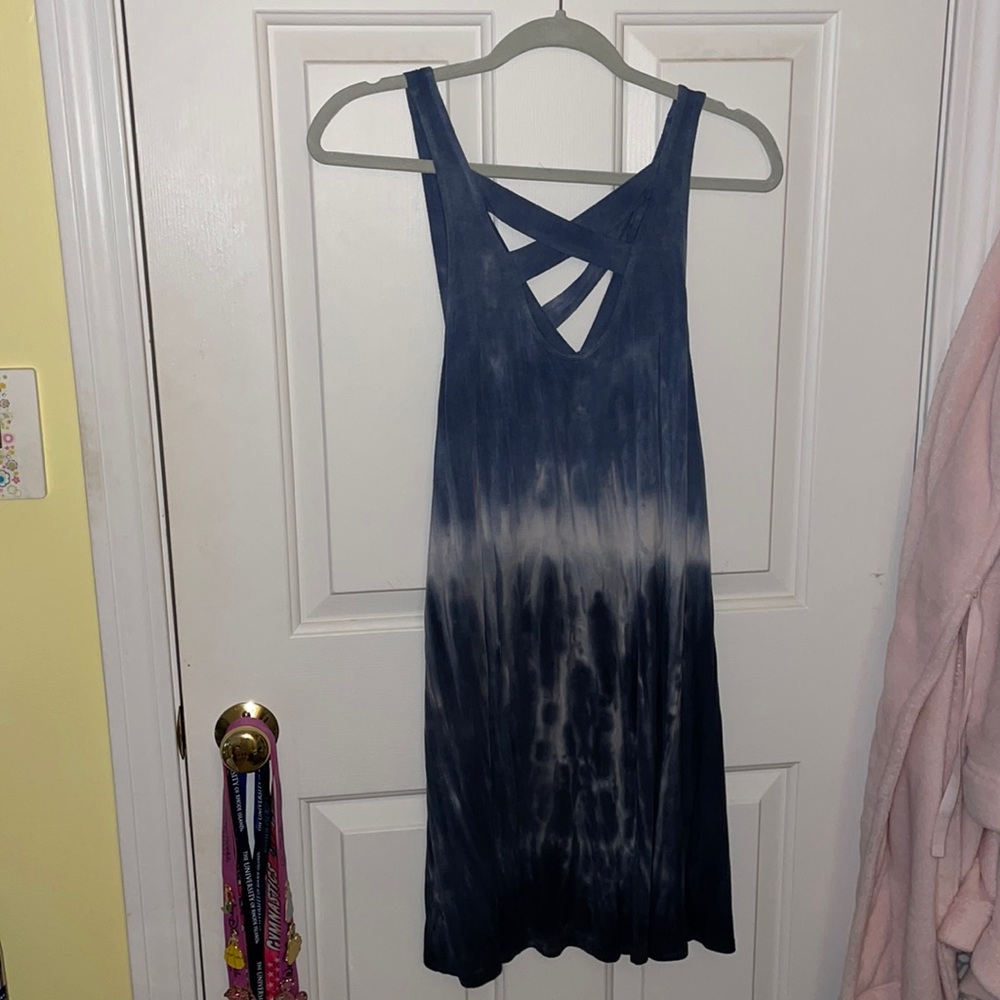 Blue Tie Dye Dress